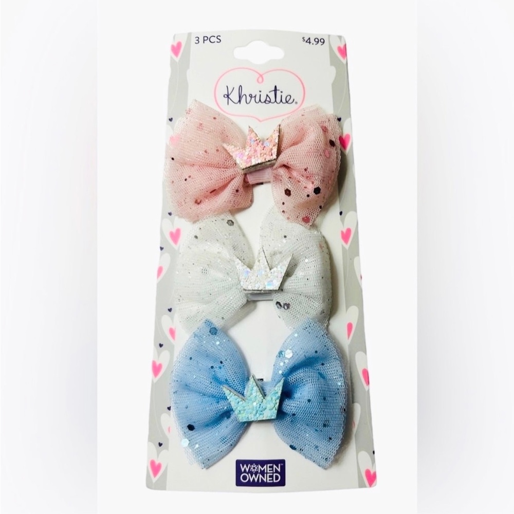 Khristie - Baby-toddler crown hair bows